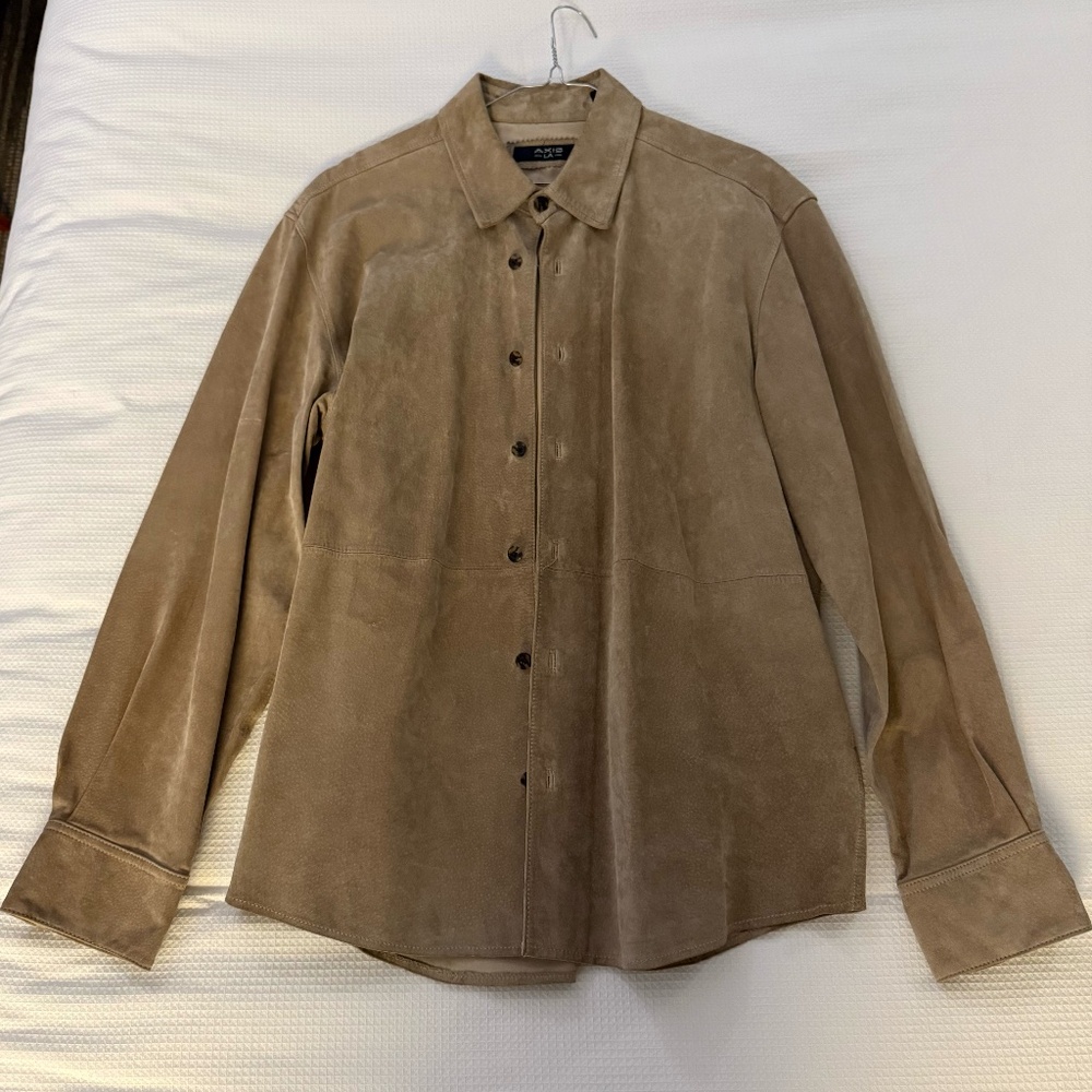 Brown Suede Shirt - AXIS LA
